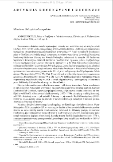 Pałac w Teofilpolu w świetle inwentarzy XIX-wiecznych, Andrzej Betlej, Krak&oacute;w, 2016 : [recenzja]