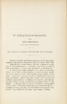 O anhydrozwiązkach