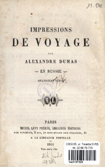 Impressions de voyage. S&eacute;r. 4, En Russie