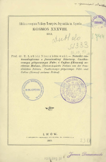 Notatki entomologiczne z francuskiej Riwiery. Cnethocampa pityocampa Fabr. i Cafius (Remus) sericeus Holme = Entomologische Notizen von der franz&ouml;sischen Riviera. Cnethocampa pityocampa Fabr. und Cafius (Remus) sericeus Holme