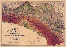 Mapa Galicyi i Bukowiny z Wielkiem Księstwem Krakowskiem