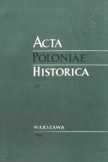Acta Poloniae Historica T. 14 (1966), Comptes rendus