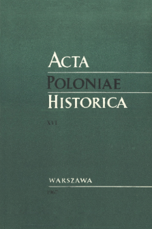 Acta Poloniae Historica T. 16 (1967), Comptes rendus