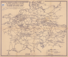 Principaux itineraries de Chemin de fer internationaux en Europe occidentale et centrale