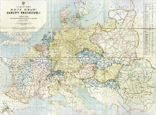 Schematyczna mapa kolei Europy środkowej