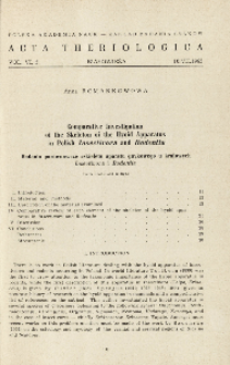 Comparative investigation of the skeleton of the hyoid apparatus in Polish Insectivora and Rodentia; Badania por&oacute;wnawcze szkieletu aparatu gnykowego u krajowych Insectivora i Rodentia
