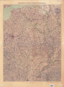 &Uuml;bersichtskarte des deutsch-franz&ouml;sischen Kriegsschauplatzes