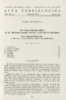 New colour mutation (ruby) in the Microtus arvalis (Pallas, 1779) and its inheritance; Nowa mutacja barwna (ruby) u Microtus arvalis (Pallas, 1779) i jej dziedziczność