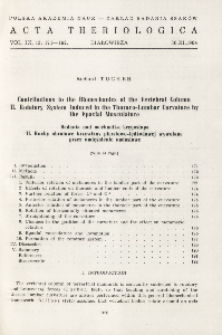 Contributions to the biomechanics of the vertebral column. II. Rotatory system induced in the thoraco-lumbar curvature by the epaxial musculature; Badania nad mechaniką kręgosłupa. II. Ruchy obrotowe krzywizny piersiowo-łędźwiowej wywołane przez umięśnienie nadosiowe
