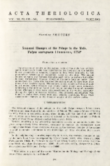 Seasonal changes of the pelage in the mole Talpa europaea Linnaeus, 1758