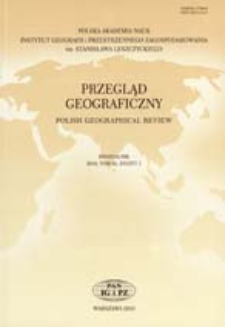 Przegląd Geograficzny T. 82 z. 1 (2010), Spis treści