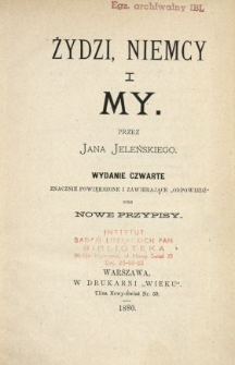 Żydzi, Niemcy i my