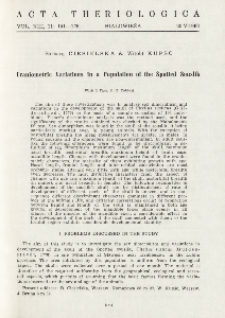 Craniometric variations in a population of the spotted souslik