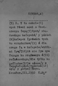 Kartoteka Słownika polszczyzny XVI w.; Krom Roz
