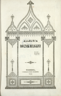Alleluja : rocznik religijny 1842