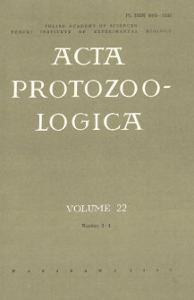 Acta Protozoologica, Vol. 22, Nr 3-4