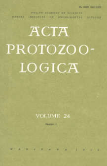 Acta Protozoologica, Vol. 24, Nr 1