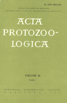 Acta Protozoologica, Vol. 25, Nr 3