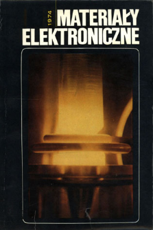 Materiały Elektroniczne 1974 = Electronic Materials 1974