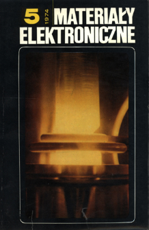 Materiały Elektroniczne 1974 nr 5