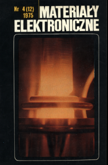 Materiały Elektroniczne 1975 nr 4(12)