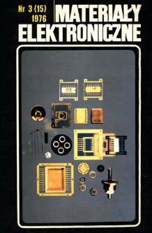 Materiały Elektroniczne 1976 nr 3 (15)