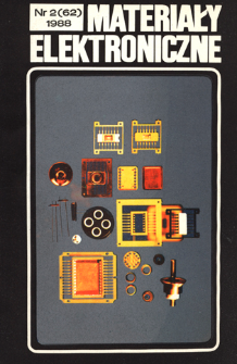 Materiały Elektroniczne 1988 nr 2(62)