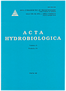 Acta Hydrobiologica Vol. 38 Fasc. 3/4 (1996)