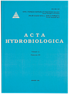 Acta Hydrobiologica Vol. 41 Fasc. 3/4 (1999)
