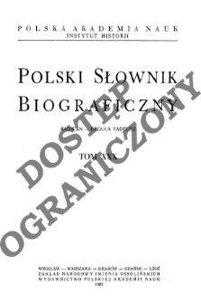Polski słownik biograficzny T. 30 (1987), Radwan - Reguła Tadeusz