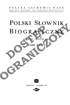 Polski słownik biograficzny T. 35 (1994), Sapieha Jan - Schroeder Eliasz