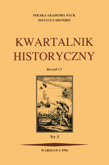 Kwartalnik Historyczny R. 101 nr 3 (1994)