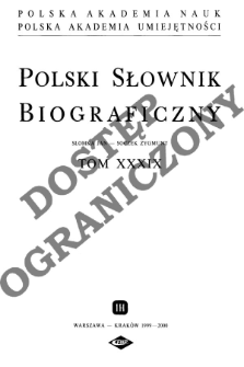 Polski słownik biograficzny T. 39 (1999-2000), Słomkiewicz Stefan - Soczek Zygmunt