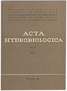 Acta Hydrobiologica Vol. 10 Fasc. 3 (1968)
