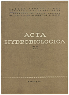 Acta Hydrobiologica Vol. 13 Fasc. 4 (1971)