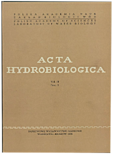 Acta Hydrobiologica Vol. 18 Fasc. 3 (1976)
