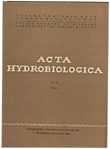 Acta Hydrobiologica Vol. 18 Fasc. 4 (1976)