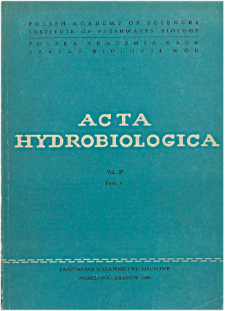 Acta Hydrobiologica Vol. 27 Fasc. 4 (1985)