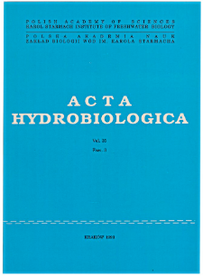 Acta Hydrobiologica Vol. 35 Fasc. 3 (1993)