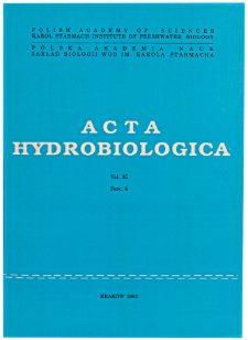 Acta Hydrobiologica Vol. 35 Fasc. 4 (1993)