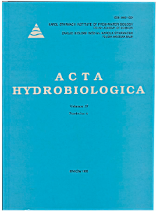Acta Hydrobiologica Vol. 37 Fasc. 4 (1995)