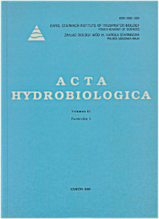 Acta Hydrobiologica Vol. 41 Fasc. 1 (1999)