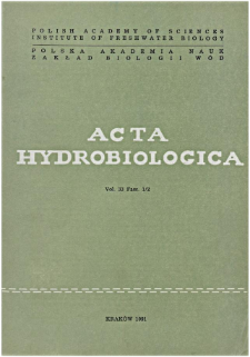 Acta Hydrobiologica Vol. 33 Fasc. 1/2 (1991)