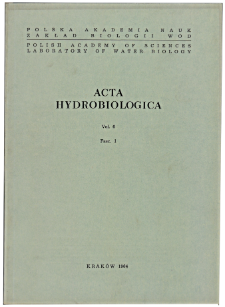 Acta Hydrobiologica Vol. 6 Fasc. 1 (1964)