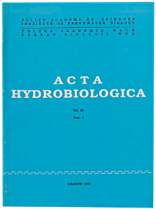 Acta Hydrobiologica Vol. 35 Fasc. 1 (1993)