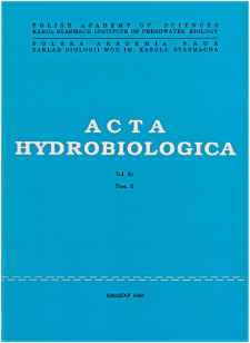 Acta Hydrobiologica Vol. 35 Fasc. 2 (1993)