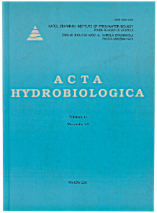 Acta Hydrobiologica Vol. 42 Fasc. 1/2 (2000)