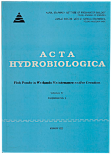 Acta Hydrobiologica Vol. 37 Suppl. 1 (1995)