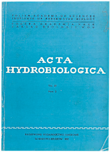 Acta Hydrobiologica Vol. 27 Fasc. 2 (1985)