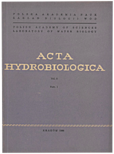 Acta Hydrobiologica Vol. 8 Fasc. 1 (1966)